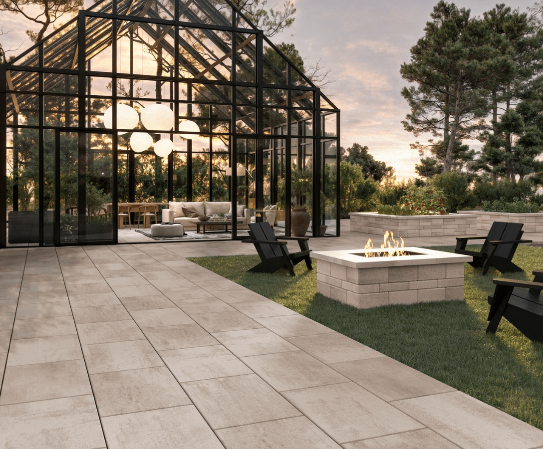 INDUSTRIA 600X600X60 HD², FLORA LILY, GREYED NICKEL | Techo-Bloc
